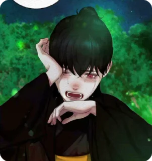 😭 emoji Нок/Джэсин:: @YaoiLibStiker :: Telegram sticker 19 of 33
