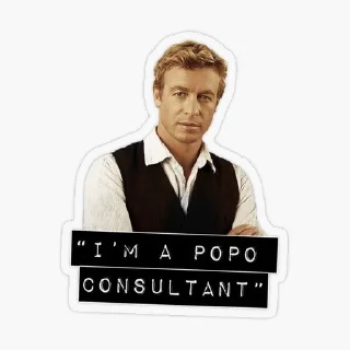🌟 emoji Patrick Jane Telegram sticker 9 of 38