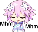 😏 emoji Nep-Nep Stickers "Neptune" :: @line_stickers Telegram sticker 12 of 40