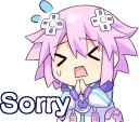 🙏 emoji Nep-Nep Stickers "Neptune" :: @line_stickers Telegram sticker 18 of 40