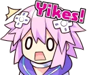 😧 emoji Nep-Nep Stickers "Neptune" :: @line_stickers Telegram sticker 14 of 40