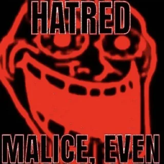 😁 emoji hatred, malice even Telegram sticker 1 of 90