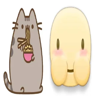 Sticker from pusheen >~<