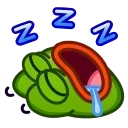 😴 emoji Pepe Emoji @xkysluv Telegram sticker 23 of 40