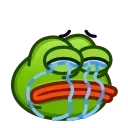 😭 emoji Pepe Emoji @xkysluv Telegram sticker 14 of 40