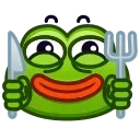 🍴 emoji Pepe Emoji @xkysluv Telegram sticker 24 of 40
