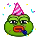 🥳 emoji Pepe Emoji @xkysluv Telegram sticker 12 of 40