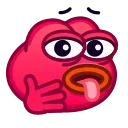 🥵 emoji Pepe Emoji @xkysluv Telegram sticker 17 of 40