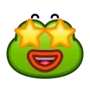 🤩 emoji Pepe Emoji @xkysluv Telegram sticker 11 of 40
