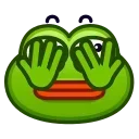 🫣 emoji Pepe Emoji @xkysluv Telegram sticker 21 of 40