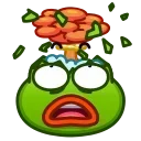 🤯 emoji Pepe Emoji @xkysluv Telegram sticker 16 of 40