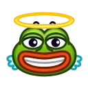 😇 emoji Pepe Emoji @xkysluv Telegram sticker 5 of 40