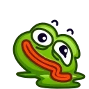 🫠 emoji Pepe Emoji @xkysluv Telegram sticker 22 of 40