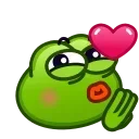 😘 emoji Pepe Emoji @xkysluv Telegram sticker 8 of 40