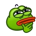 🤔 emoji Pepe Emoji @xkysluv Telegram sticker 20 of 40