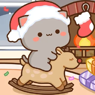 Sticker from all @mochipeachcats stickers, Winter&Holidays