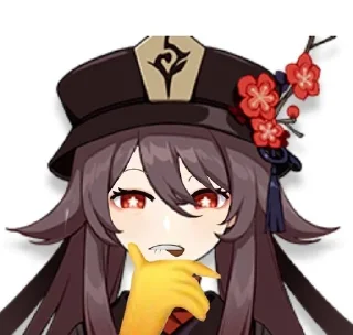 🫦 emoji Ху Тао⚰️💋 Telegram sticker 14 of 21