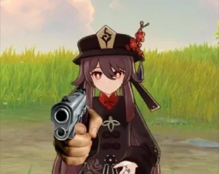 🔫 emoji Ху Тао⚰️💋 Telegram sticker 20 of 21