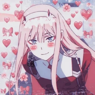 Sticker from darling in the franxx