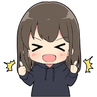 👍 emoji Парка Девочки 2 @Nyasticks Telegram sticker 2 of 41
