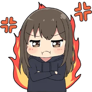 😠 emoji Парка Девочки 2 @Nyasticks Telegram sticker 8 of 41