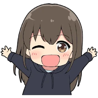 😉 emoji Парка Девочки 2 @Nyasticks Telegram sticker 3 of 41