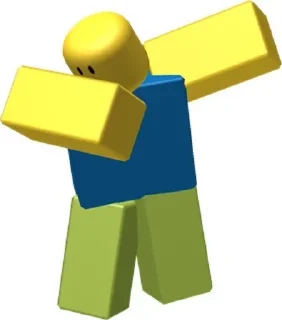 😎 emoji БОЛЬШЕ ⇨ @CLOOBHUB РОБЛОКС НУБ ROBLOX NOOB СТИКЕРЫ Telegram sticker 6 of 44