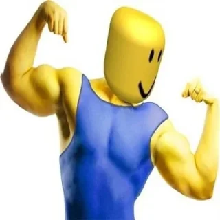 💪 emoji БОЛЬШЕ ⇨ @CLOOBHUB РОБЛОКС НУБ ROBLOX NOOB СТИКЕРЫ Telegram sticker 11 of 44