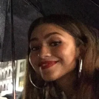 😊 emoji Zendaya is a goddess Telegram sticker 9 of 34