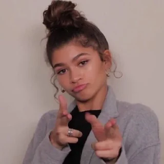 🫵 emoji Zendaya is a goddess Telegram sticker 17 of 34