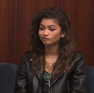 🫤 emoji Zendaya is a goddess Telegram sticker 23 of 34