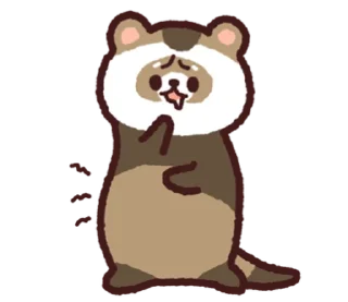 🦝 emoji 🤲🏻   Zz   ˚  by ➜ @plusikradom Telegram sticker 21 of 40