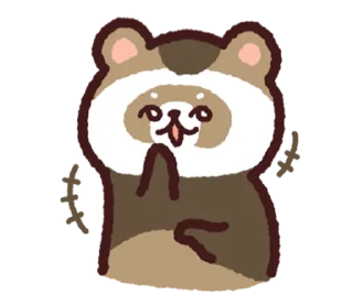 🦝 emoji 🤲🏻   Zz   ˚  by ➜ @plusikradom Telegram sticker 9 of 40