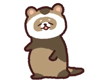 🦝 emoji 🤲🏻   Zz   ˚  by ➜ @plusikradom Telegram sticker 19 of 40