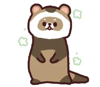 🦝 emoji 🤲🏻   Zz   ˚  by ➜ @plusikradom Telegram sticker 17 of 40