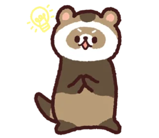 🦝 emoji 🤲🏻   Zz   ˚  by ➜ @plusikradom Telegram sticker 20 of 40
