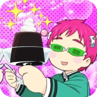 Sticker from Saiki kusuo no psi nan : @Pepelicon