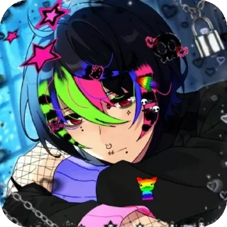 Sticker from enstars emo/scene @pr1nc3mu