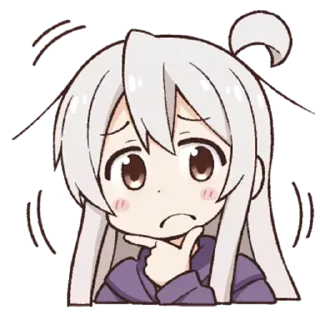 🤔 emoji Onii-chan wa Oshimai! (RUS) Telegram sticker 16 of 120