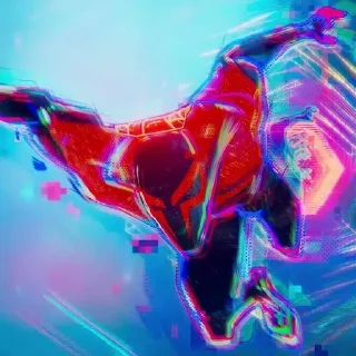😂 emoji 🔴Spider-man 2099🔴: @Earth928B Telegram sticker 10 of 100