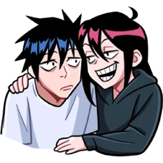 😁 emoji Икки и Мори Telegram sticker 16 of 64