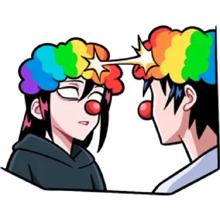 🤡 emoji Икки и Мори Telegram sticker 5 of 64