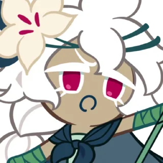 Sticker from 𓍼 | White Lily Cookie [ @crkstick ]