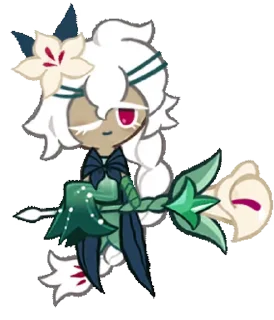 Sticker from 𓍼 | White Lily Cookie [ @crkstick ]