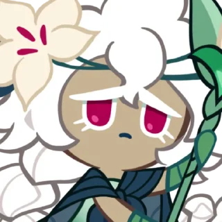 Sticker from 𓍼 | White Lily Cookie [ @crkstick ]