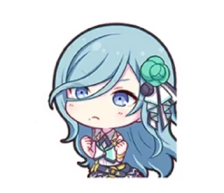 🩵 emoji shizuku hinomori. Telegram sticker 14 of 19