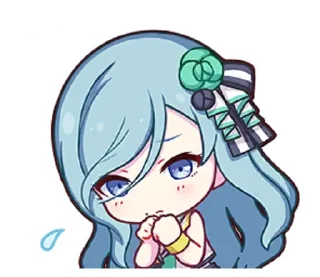 🩵 emoji shizuku hinomori. Telegram sticker 8 of 19