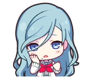 🩵 emoji shizuku hinomori. Telegram sticker 6 of 19