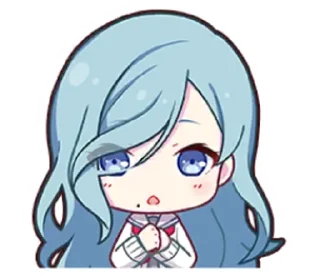 🩵 emoji shizuku hinomori. Telegram sticker 5 of 19