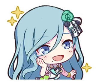 🩵 emoji shizuku hinomori. Telegram sticker 16 of 19